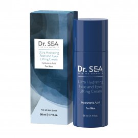 Dr.Sea Men Крем ультраувлажняющий для лица и зоны вокруг глаз с гиалуроновой кислотой 50мл