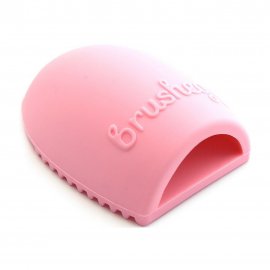 TNL Professional Щетка для чистки косметических кистей Brushegg Розовая