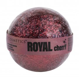 L'Cosmetics Шар бурлящий для ванны с блестками Royal Cherry 120гр