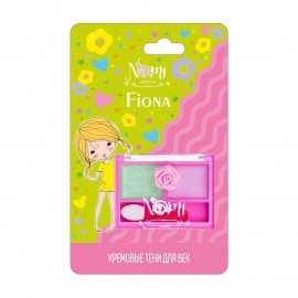 Nomi Тени детские кремовые для век Fiona Зеленый+Розовый