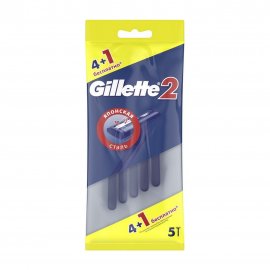Gillette 2 Станок одноразовый для бритья 4+1шт