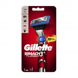 Gillette Men Mach3 Turbo 3D Станок бритвенный с 1 сменной кассетой