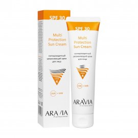 Aravia Professional Крем увлажняющий солнцезащитный для лица SPF30+ 100мл